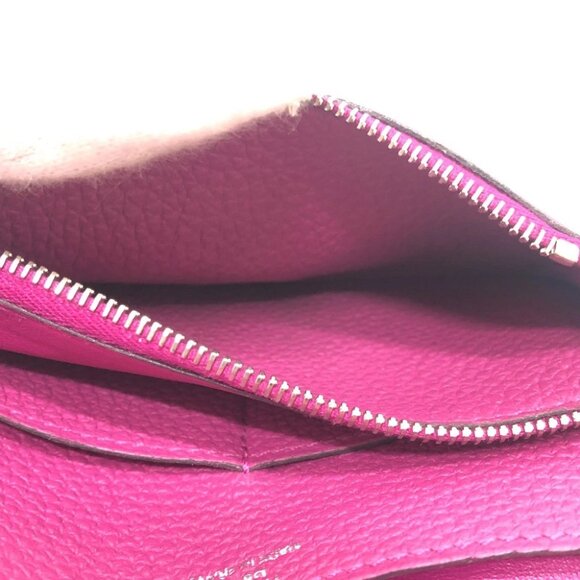 HERMES Dogon Compact Folding Wallet Taurillon Clemence (Estimated) Rose purple - Picture 7 of 11